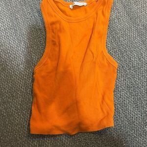 Orange Sleeveless Top